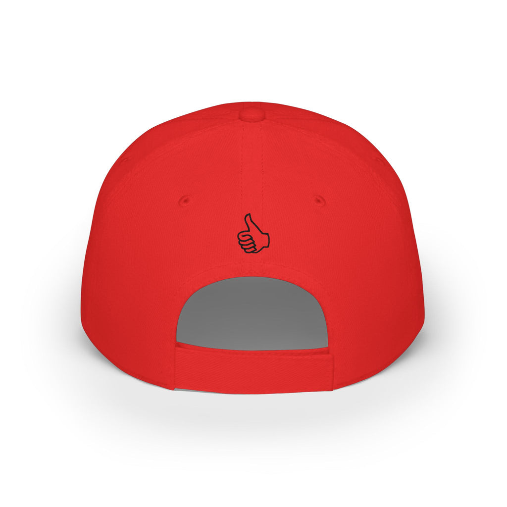 Low Profile Baseball Cap — “The Cylinder Must Remain Unharmed” Embroidered Red Hat