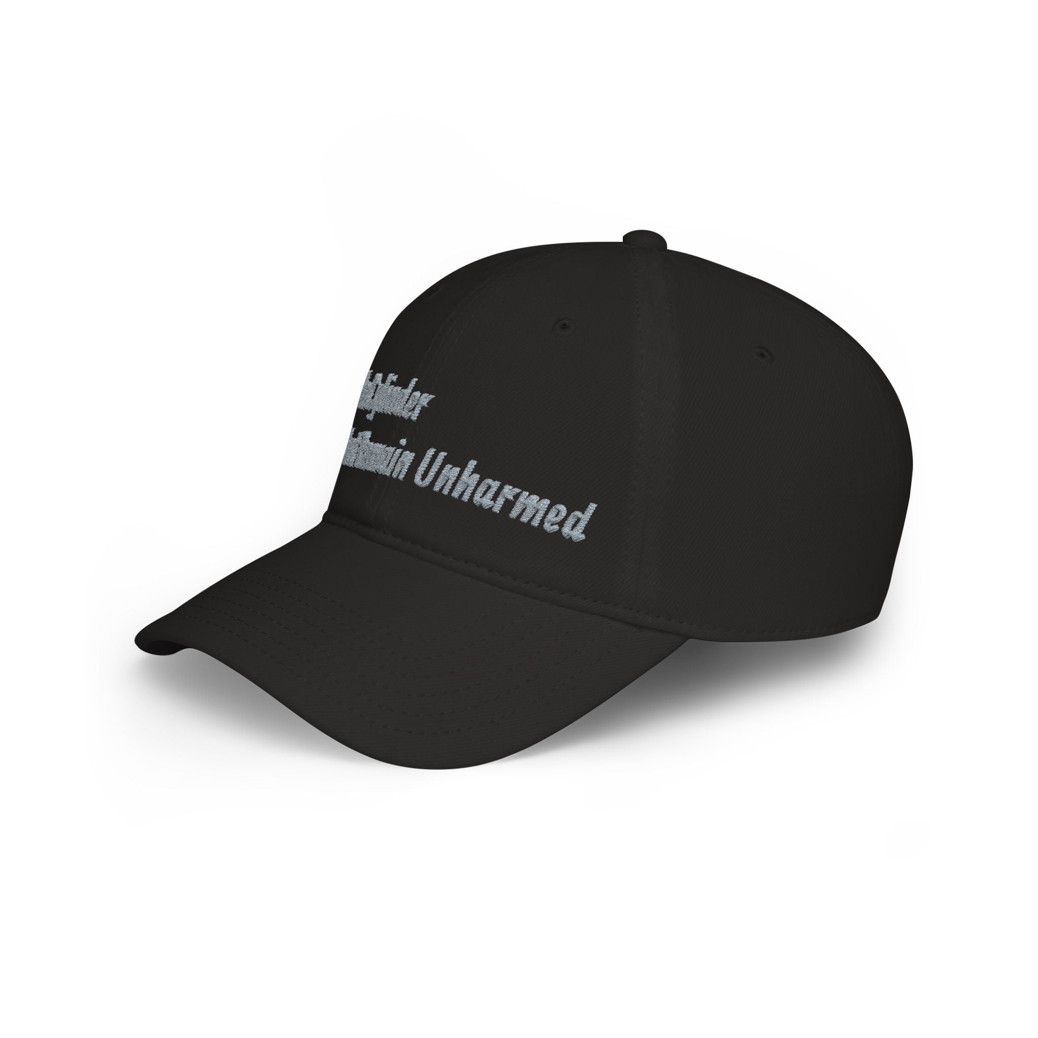 Low Profile Baseball Cap — “The Cylinder Must Remain Unharmed” Embroidered Red Hat